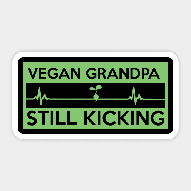 Vegan Heartbeat Vegetarian Grandpa Grandparents Gift Sticker by Freid